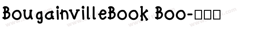 BougainvilleBook Boo字体转换